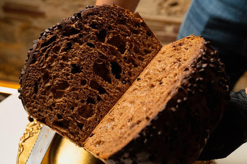 Panettone al Cioccolato con Sac à Poche di Nutella