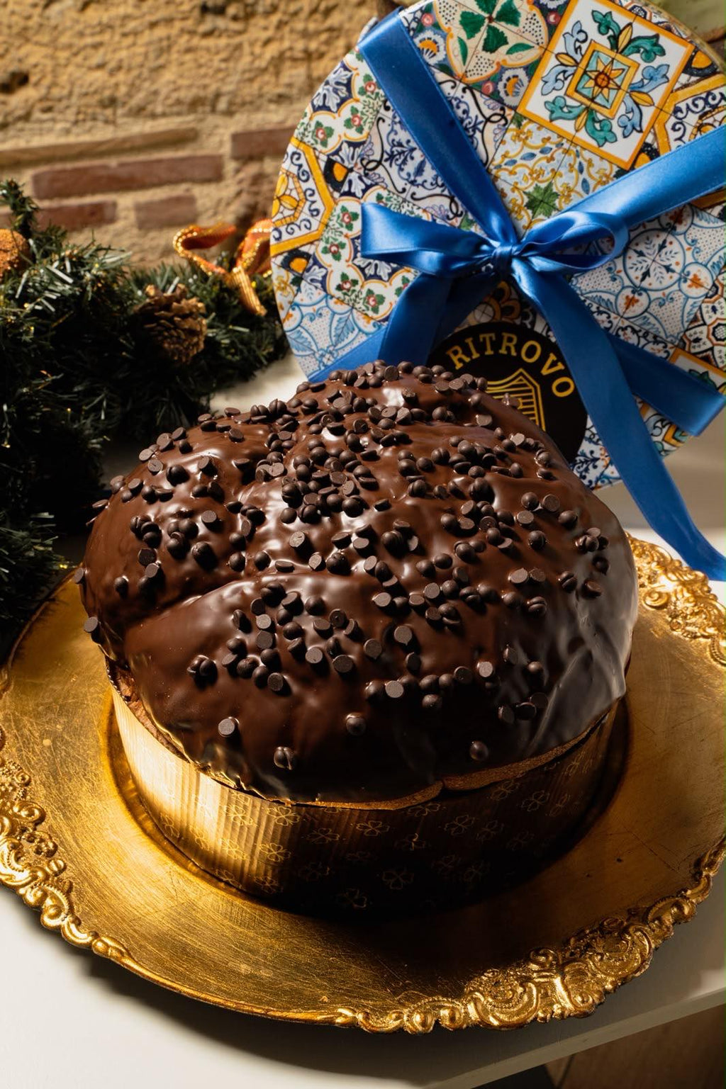 Panettone al Cioccolato con Sac à Poche di Nutella